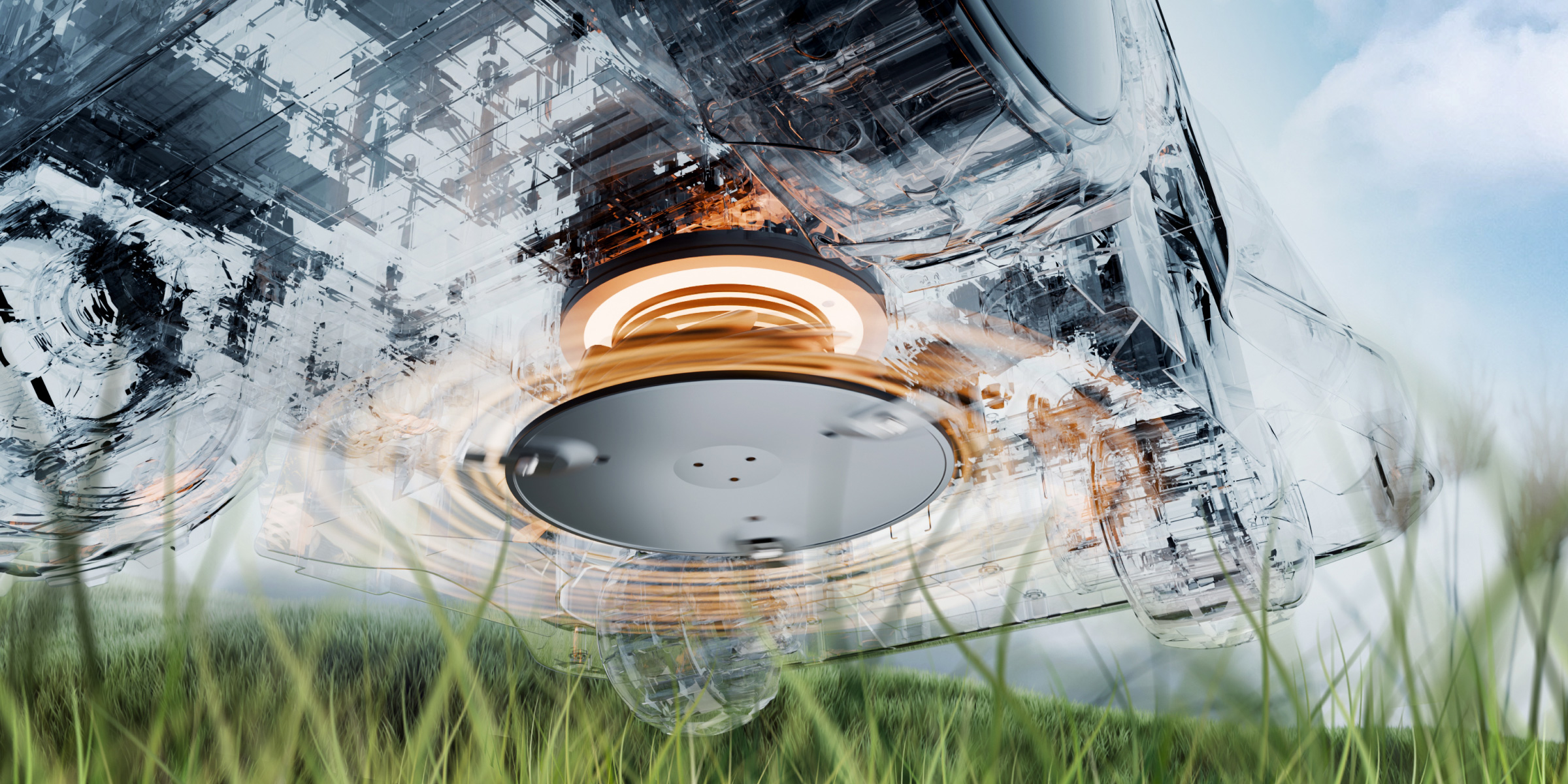 Close-up of the 135W Motor powering the iGarden L AWD Series